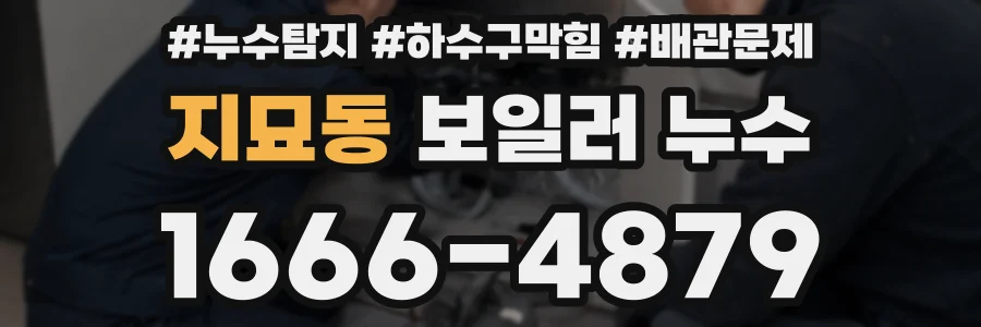 지묘동 보일러 누수