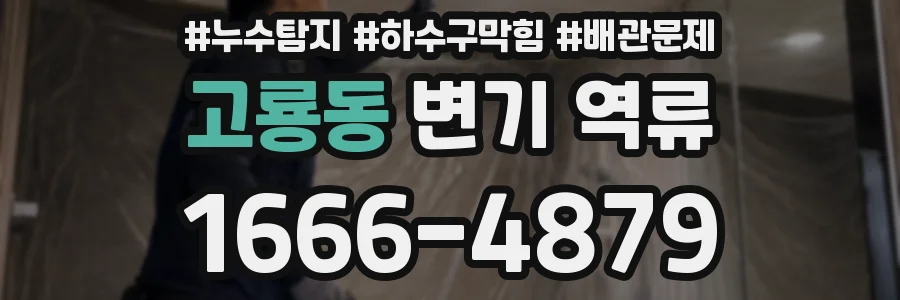 고룡동 변기 역류