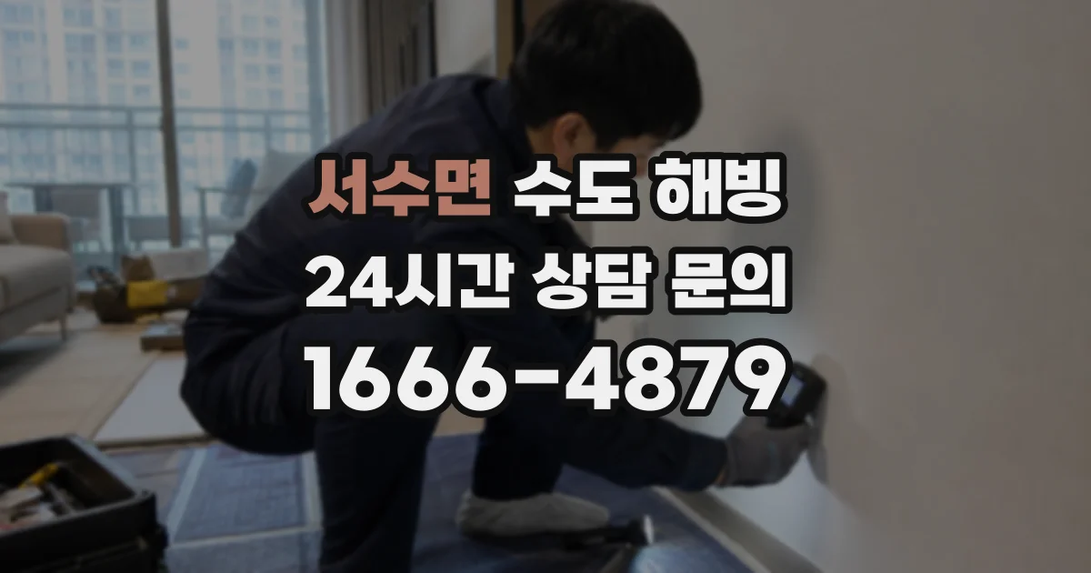 서수면 수도 해빙