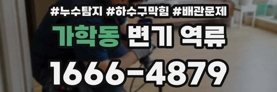가학동 변기 역류