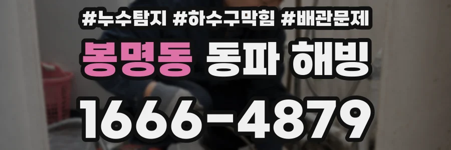 봉명동 동파 해빙
