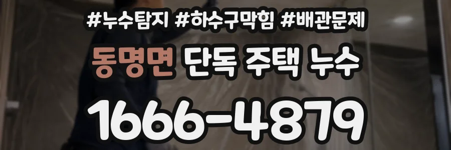 동명면 단독 주택 누수
