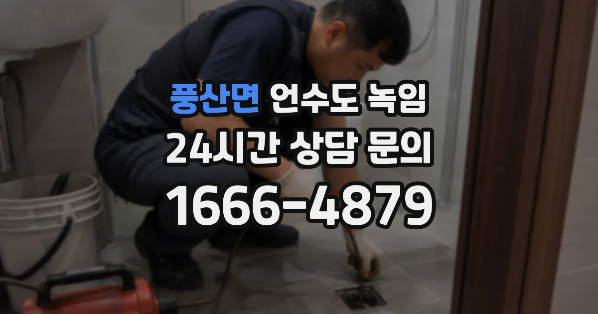 풍산면 언수도 녹임
