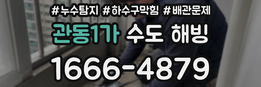 관동1가 수도 해빙