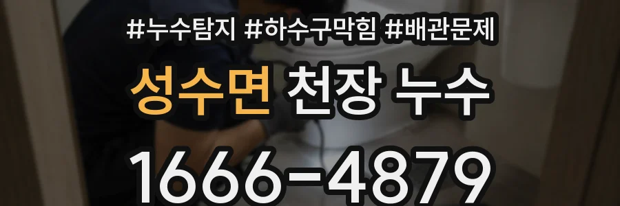 성수면 천장 누수