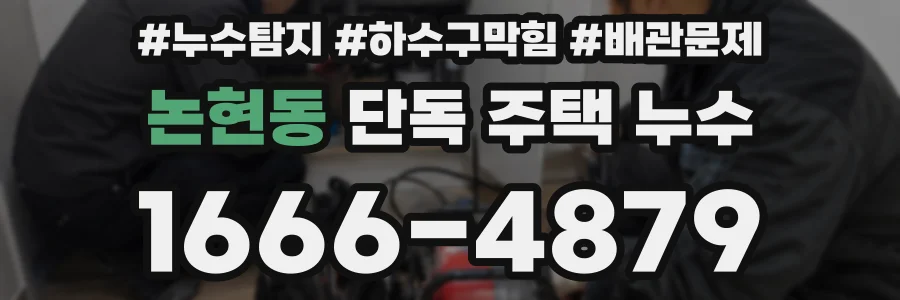논현동 단독 주택 누수