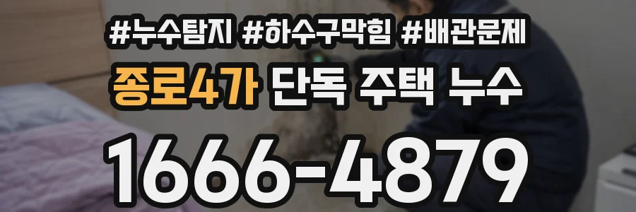 종로4가 단독 주택 누수