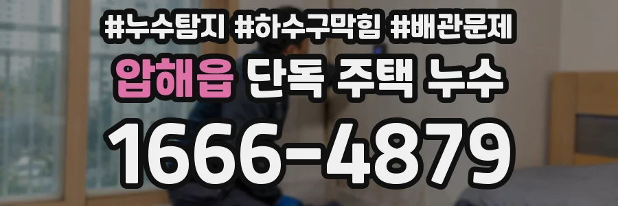 압해읍 단독 주택 누수