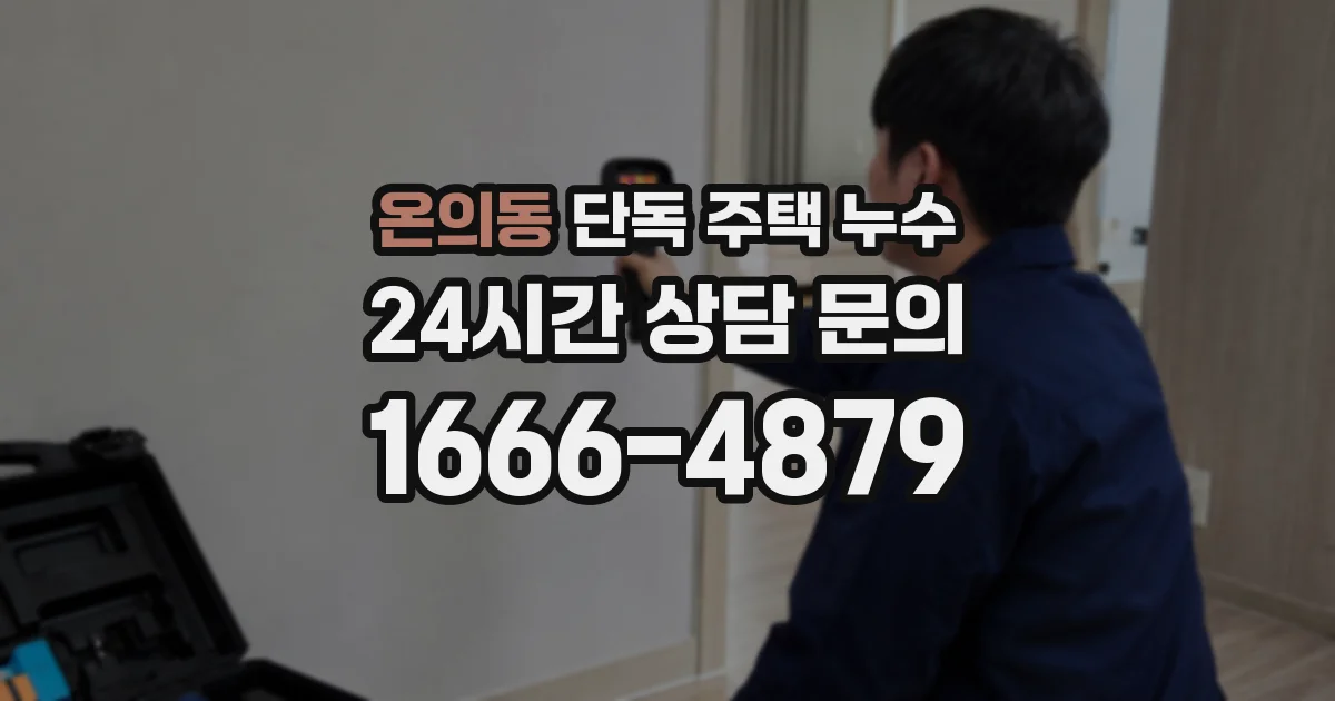 온의동 단독 주택 누수