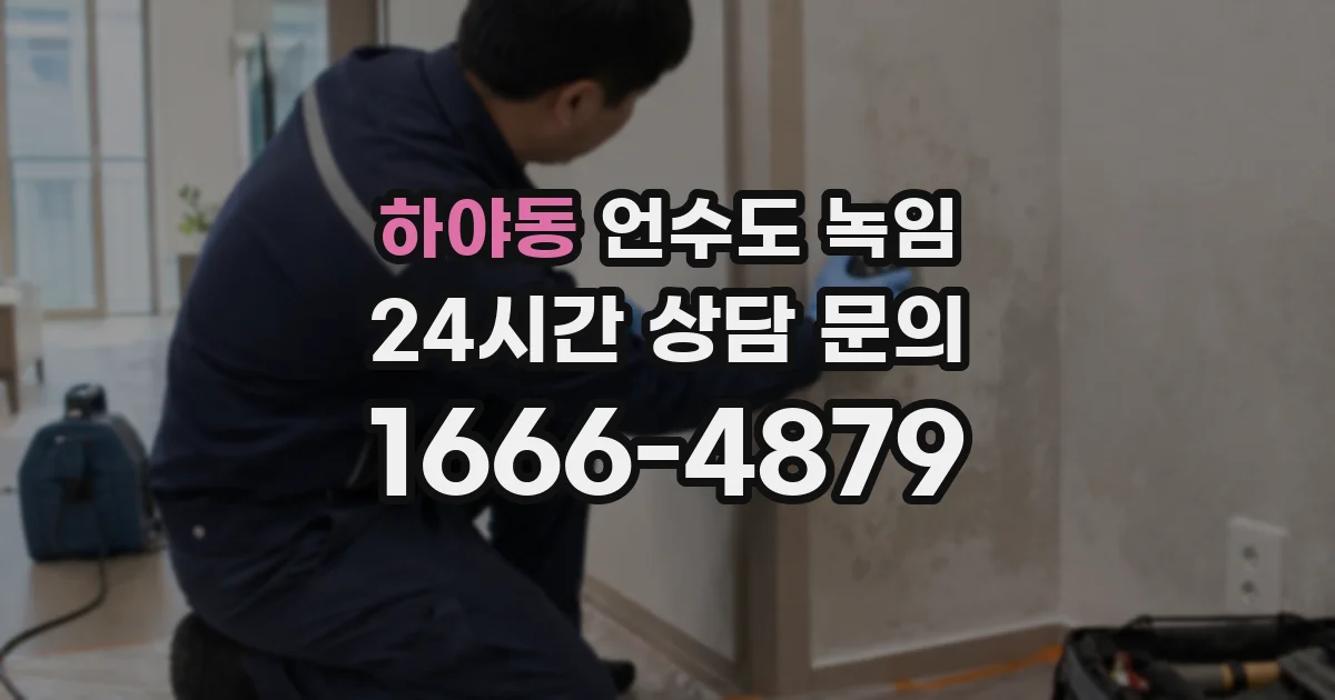 하야동 언수도 녹임