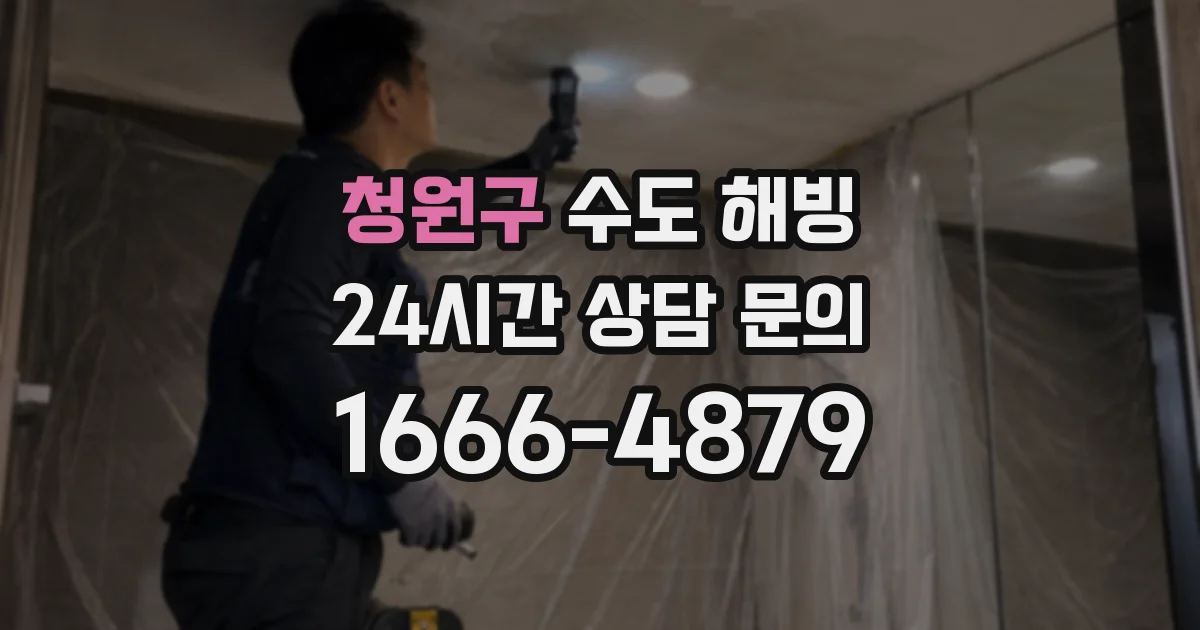 청원구 수도 해빙