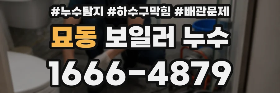 묘동 보일러 누수