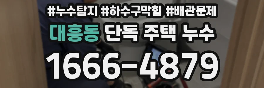대흥동 단독 주택 누수