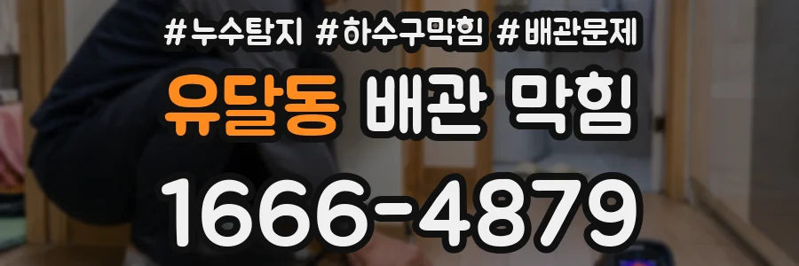 유달동 배관 막힘