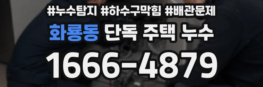 화룡동 단독 주택 누수