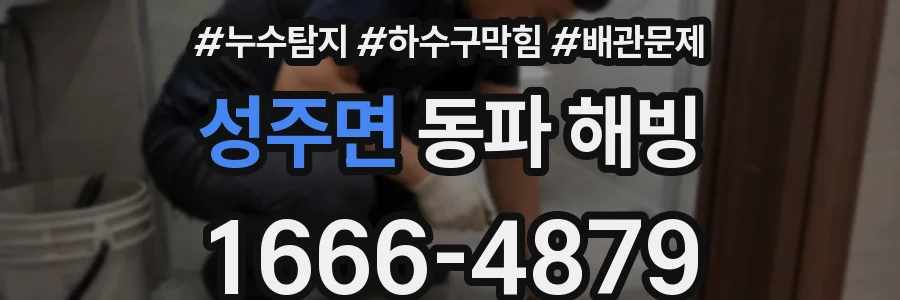 성주면 동파 해빙
