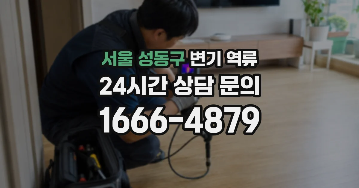 서울 성동구 변기 역류