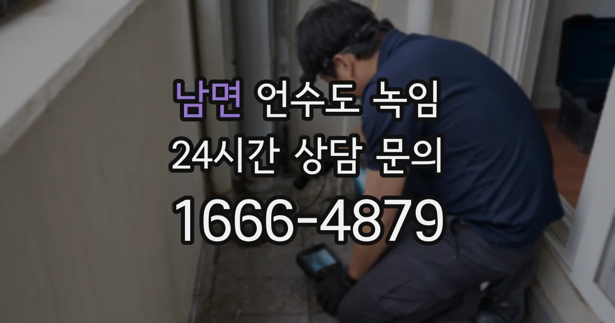 남면 언수도 녹임