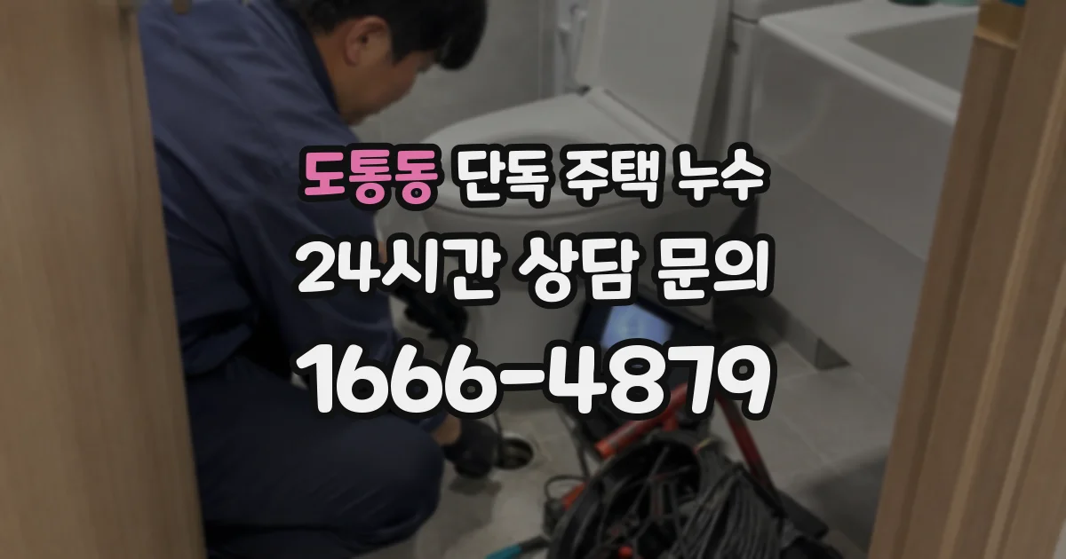 도통동 단독 주택 누수