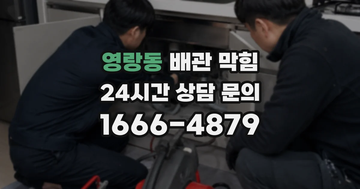 영랑동 배관 막힘