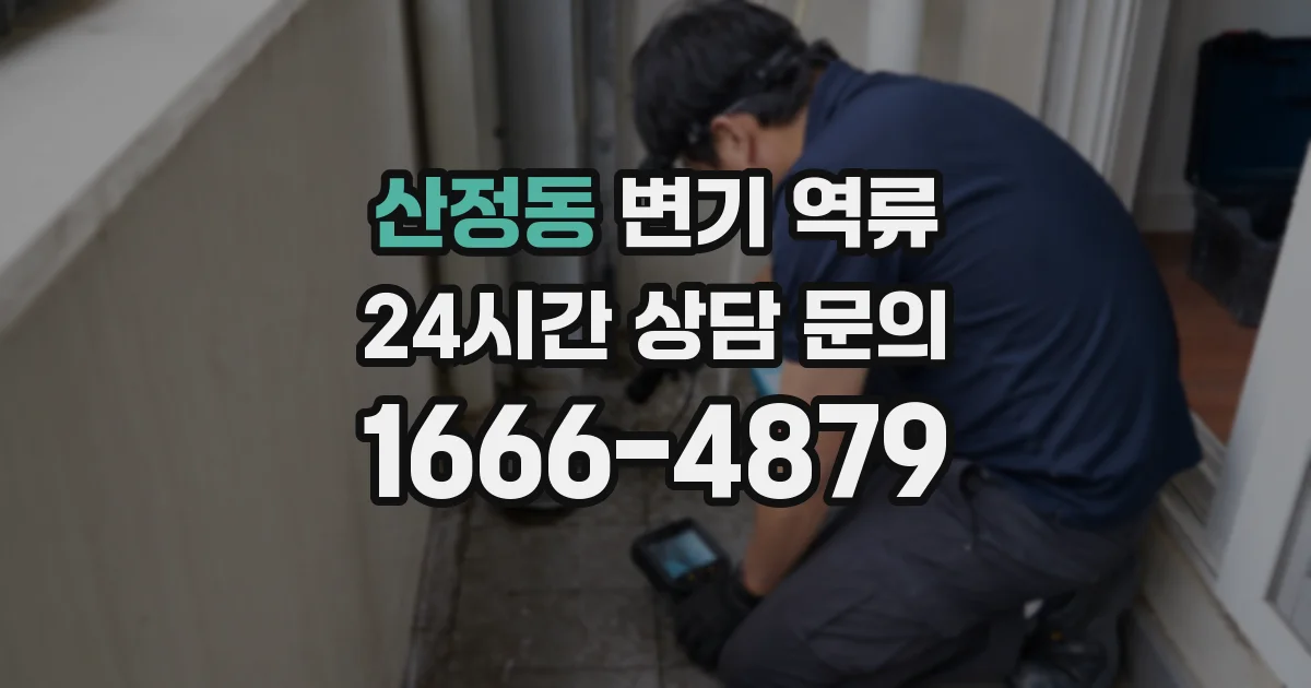 산정동 변기 역류