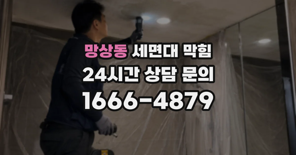 망상동 세면대 막힘