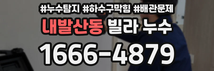 내발산동 빌라 누수