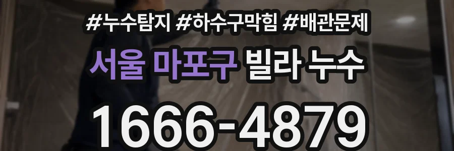 서울 마포구 빌라 누수