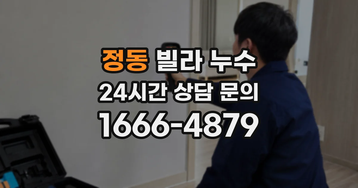 정동 빌라 누수