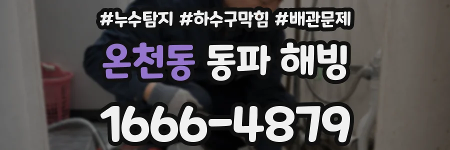 온천동 동파 해빙