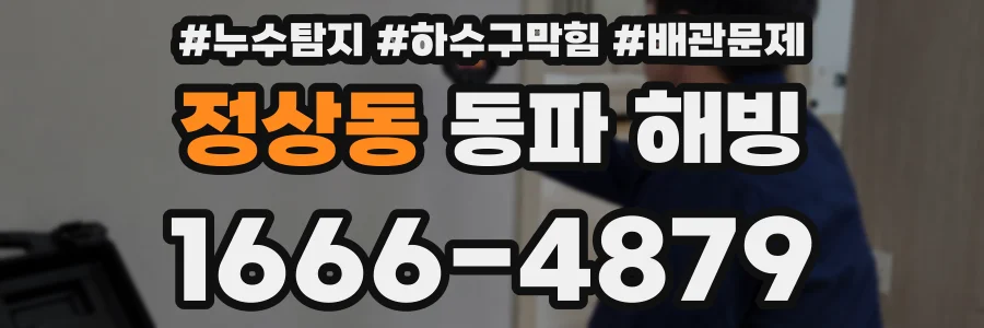 정상동 동파 해빙