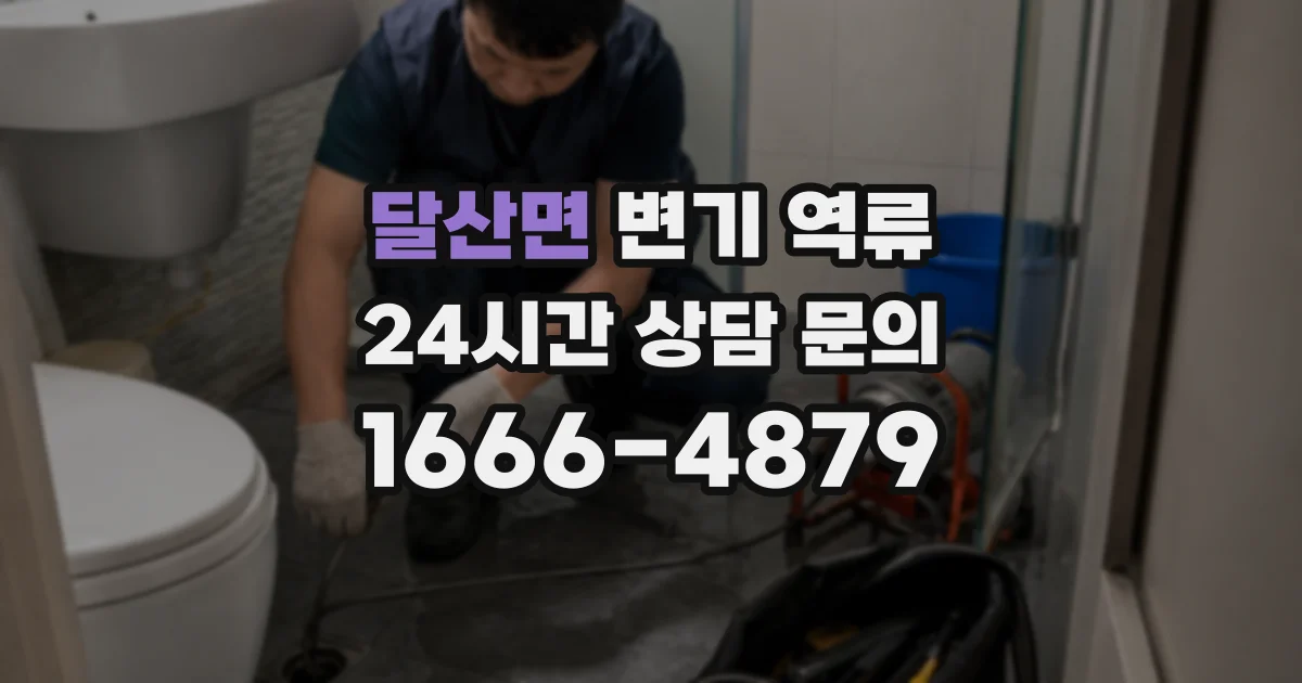 달산면 변기 역류