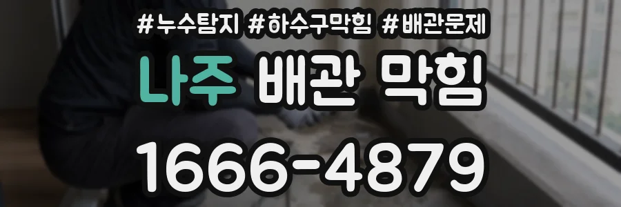 나주 배관 막힘