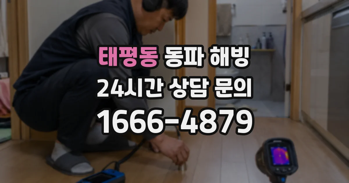 태평동 동파 해빙