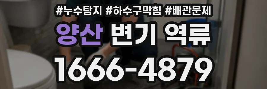 양산 변기 역류