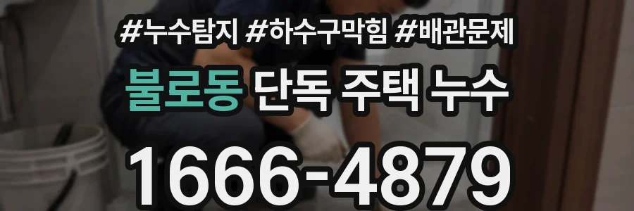 불로동 단독 주택 누수