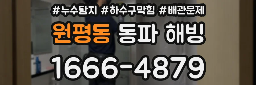 원평동 동파 해빙