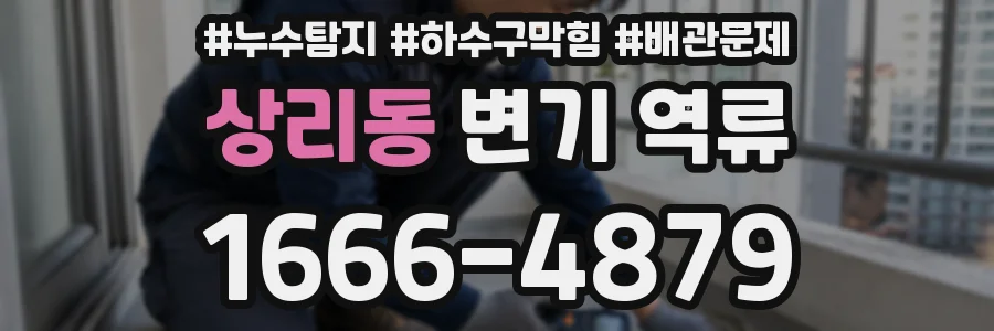 상리동 변기 역류
