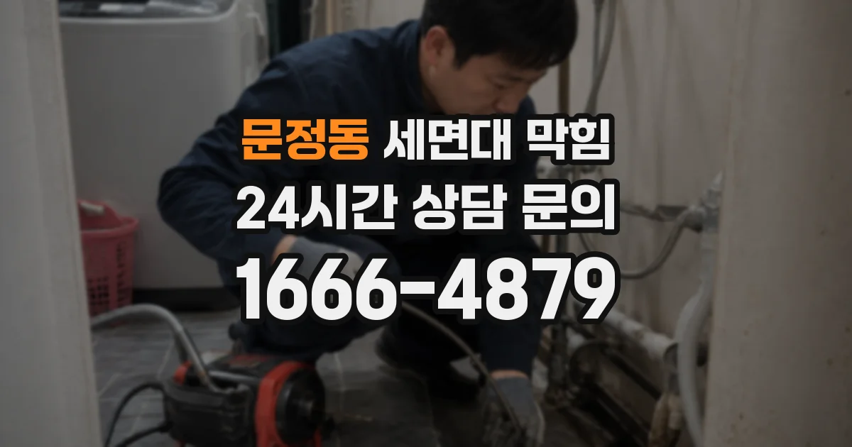문정동 세면대 막힘