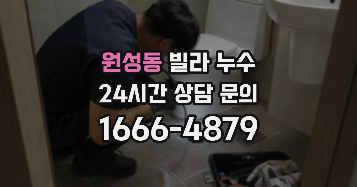 원성동 빌라 누수