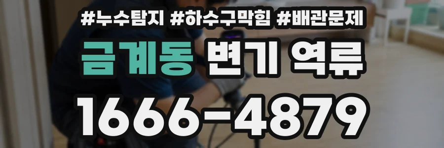 금계동 변기 역류