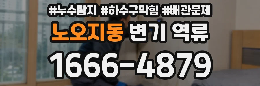 노오지동 변기 역류