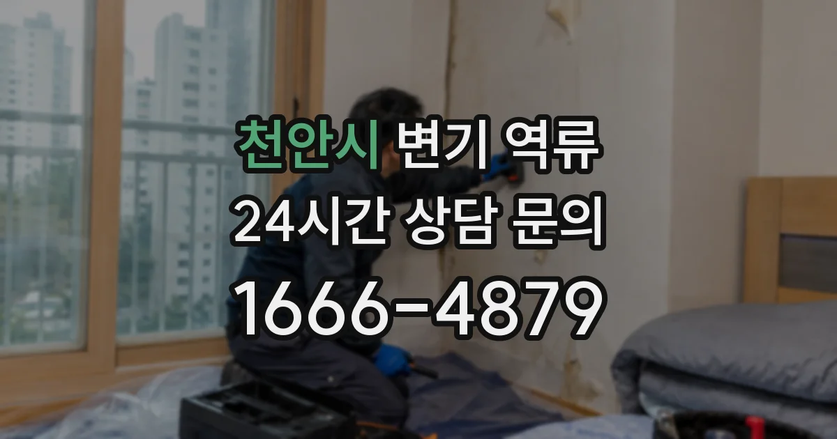 천안시 변기 역류
