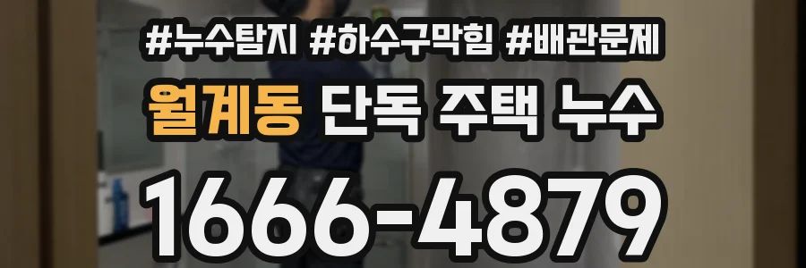 월계동 단독 주택 누수