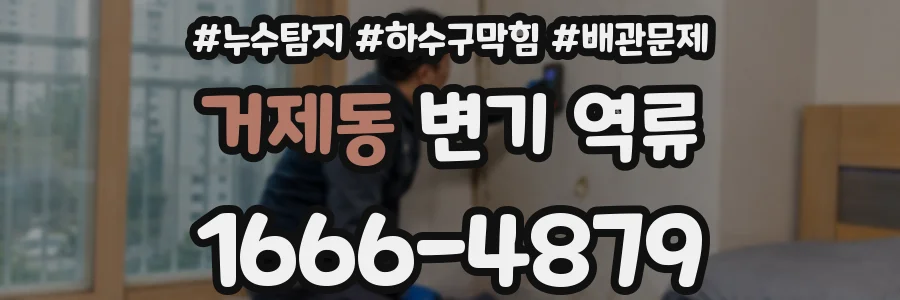 거제동 변기 역류