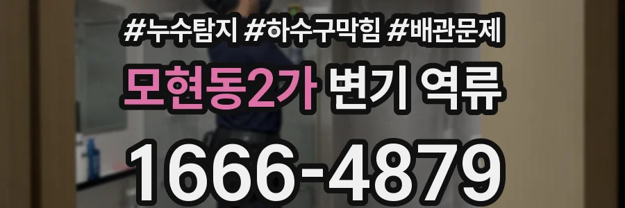 모현동2가 변기 역류