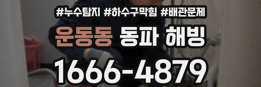 운동동 동파 해빙