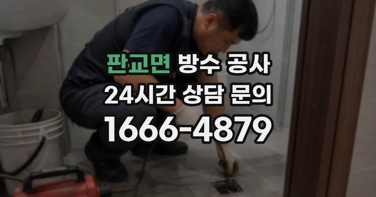 판교면 방수 공사