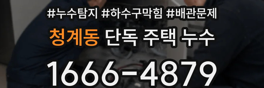 청계동 단독 주택 누수