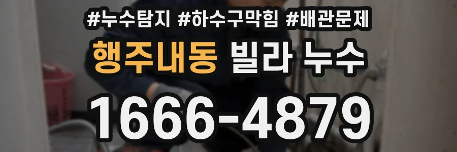 행주내동 빌라 누수